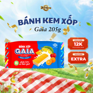 Bánh Kem Xốp Gaia Vị Hoa Quả Giòn Tan Vị Hè, Ngọt Mát Tự Nhiên 205g