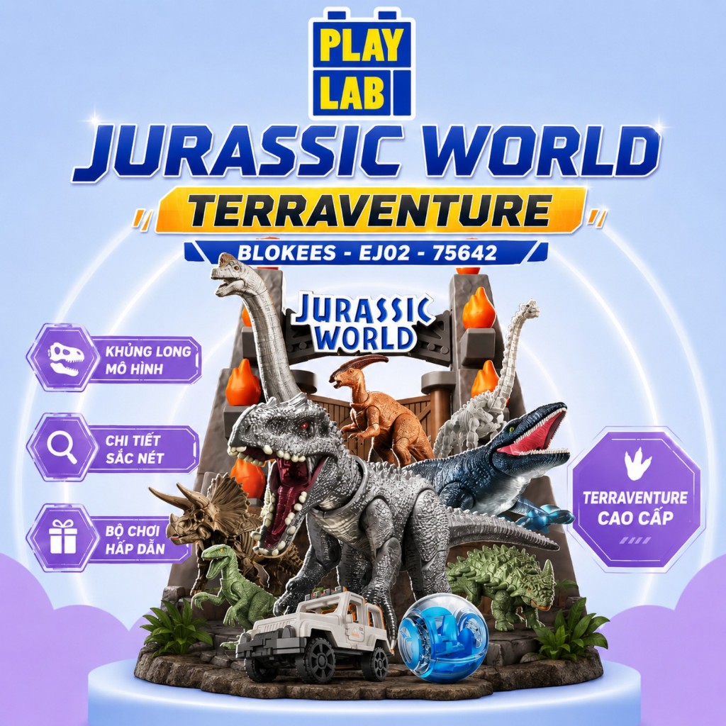 Mô hình – Jurassic World – 75642 – Terraventure – Blokees – EJ02