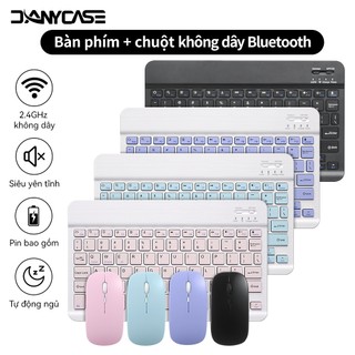 Bộ bàn phím và chuột đầy màu sắc cho iPad Android iOS Tablet Bàn phím không dây 10 inch