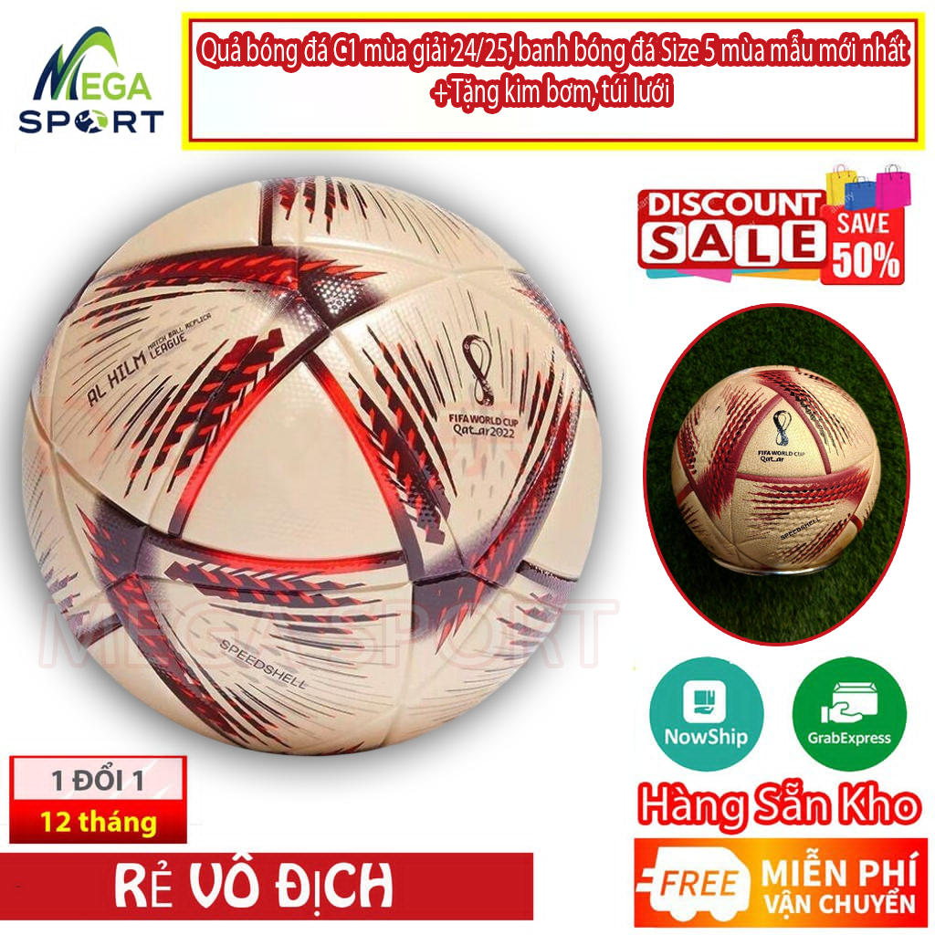 Bóng đá C1 ,WC - size 5 - Quả bóng đá Động Lực, Tặng kim bơm , túi lưới