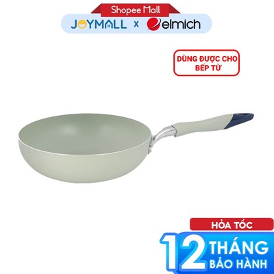 Chảo xào chống dính Elmich 4701OL 28cm, Hàng chính hãng,dùng mọi loại bếp,tay cầm cách nhiệt-JoyMall