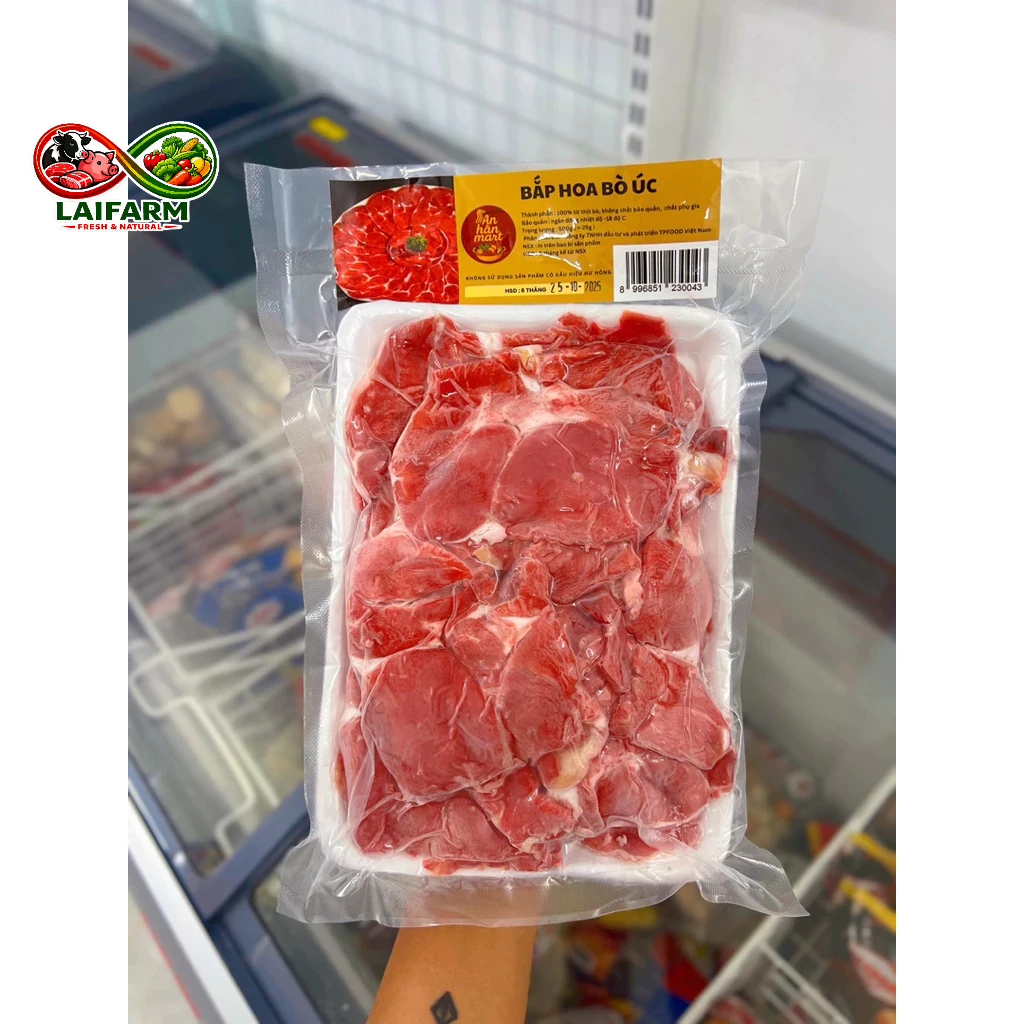 [Laifarm - Hỏa tốc HN] Bắp hoa bò Úc, bắp lõi rùa bò nhập khẩu nhúng lẩu khay 500g