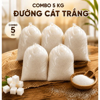 Combo 5 kg Đường Cát Trắng