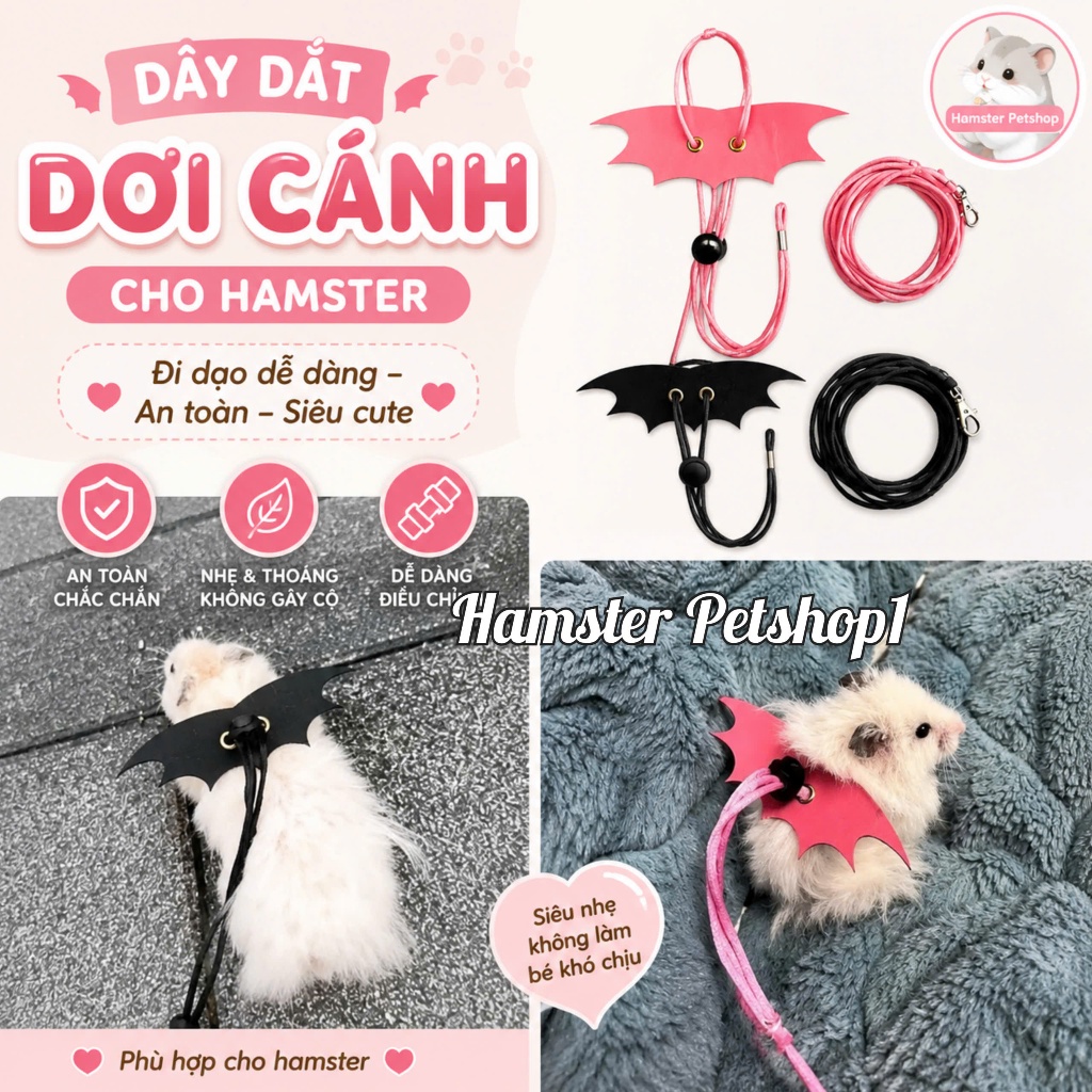 Dây dắt hamster, thỏ, Sóc , đuôi mập, chuột lang