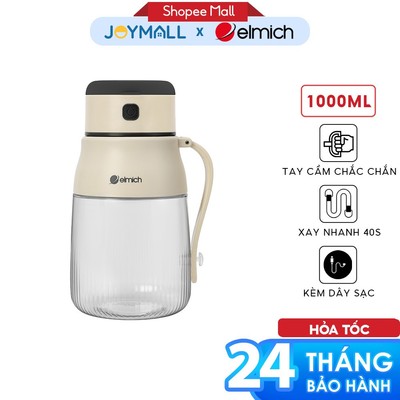 Máy Xay Sinh Tố Cầm Tay Elmich BLE9213 70W 1L, Hàng Chính Hãng, Lưỡi Dao 10 Cánh Inox - JoyMall