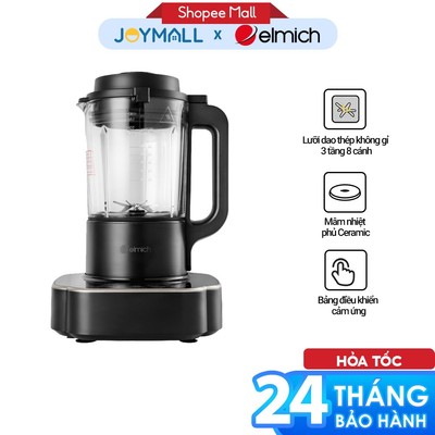 Máy làm sữa hạt đa năng Elmich CBE-3904OL 1.2L, Hàng chính hãng, Lưỡi dao 3 tầng 8 cánh - JoyMall