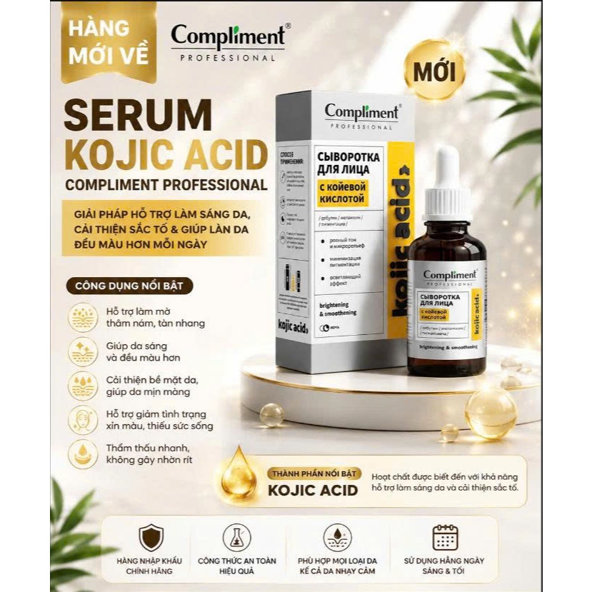 Serum Dưỡng Da Compliment Niacinamide 10% 27ml Kiềm Dầu, Giảm Thâm Mụn Sáng Da | BigBuy360 - bigbuy360.vn
