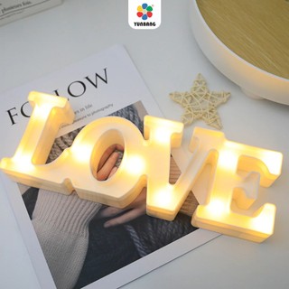Chữ Cái Chữ LOVE Đèn Led Chữ Led Cao 10CM Trang Trí Sự Kiện (Không Tặng Kèm Pin)