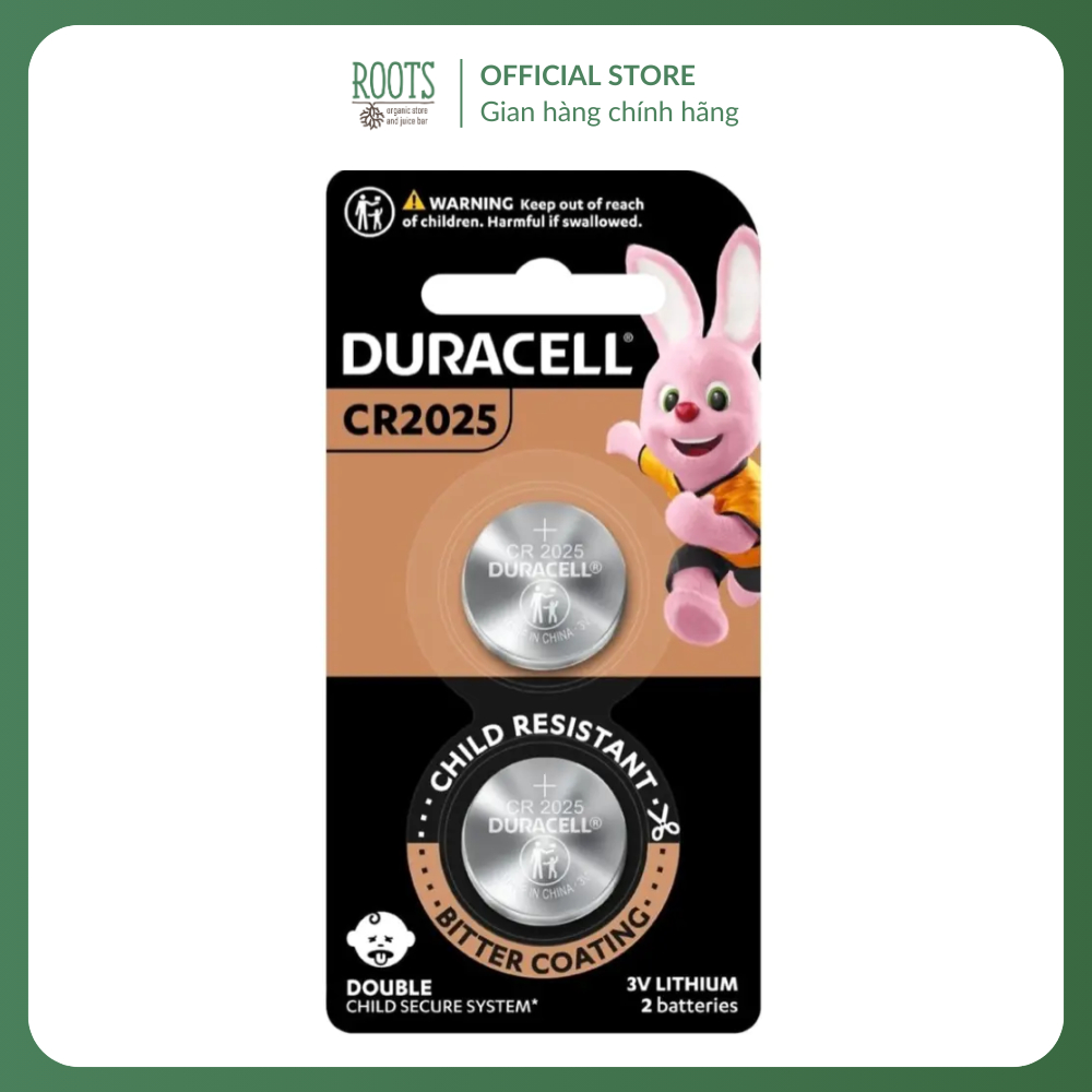 DURACELL - Pin Đồng Xu CR2025, CR2025 Battery, 3V Lithium, 2 Viên