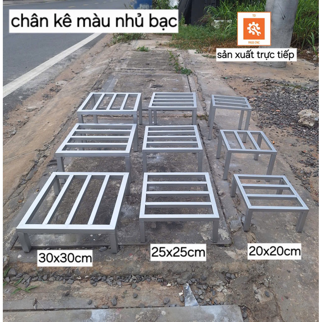 Kệ sắt để chậu hoa cây cảnh chân kê tủ đồ đạc bể cá Vuông 30x30 25x25 20x20 thép hộp 20 dày 1
