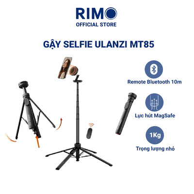 Chân máy Tripod MagSafe ULANZI MT85 Tự Bung Chân Auto Open, Remote Bluetooth, Cao 1.5M