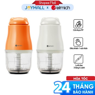 Máy xay thực phẩm cho bé Elmich CHE-8665 300ml,Hàng chính hãng,lưỡi dao 3 tầng,cối thủy tinh-JoyMall