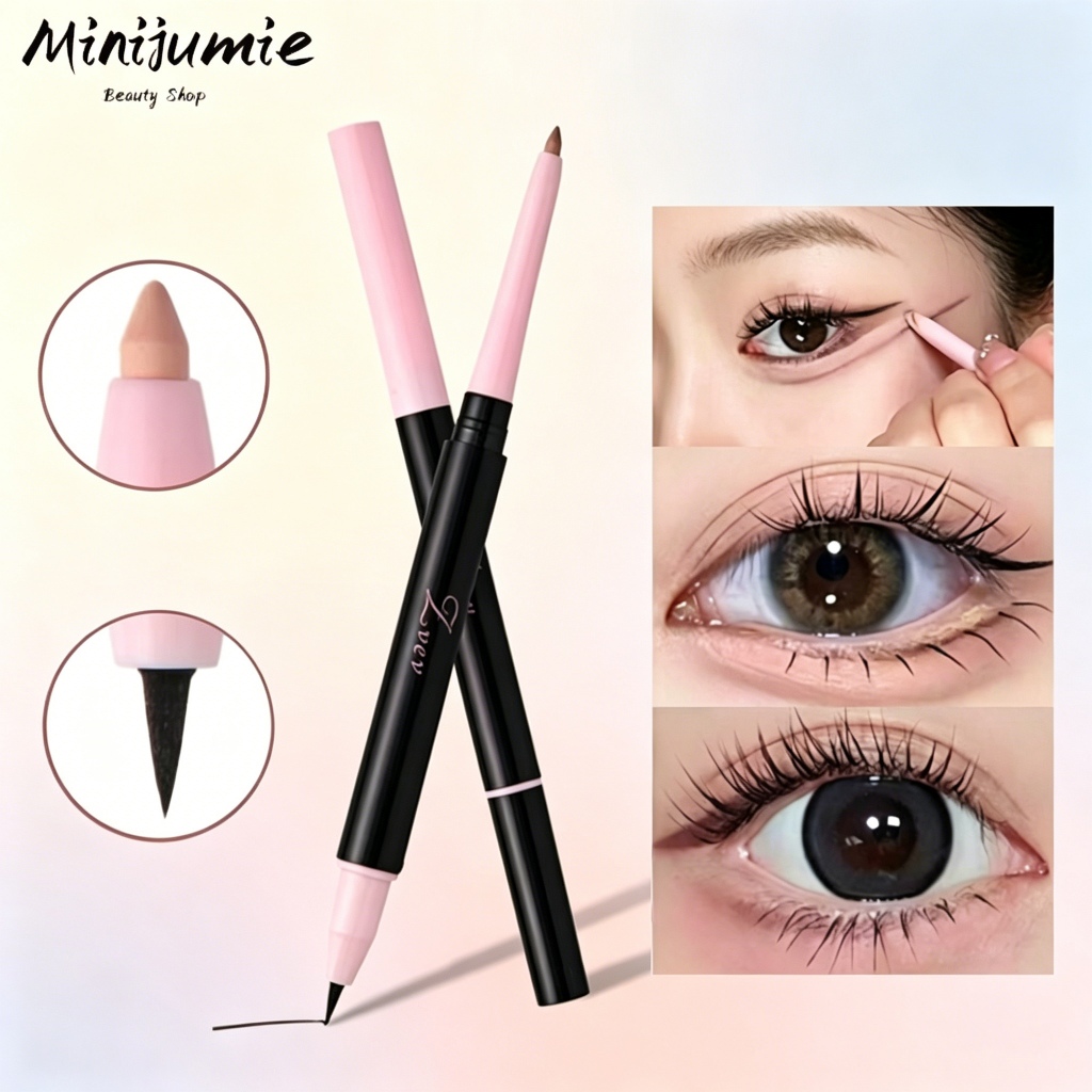 Bút kẻ mắt, bút highlight mắt và bút highlight mũi hai đầu ZVEV, chống thấm nước và không lem