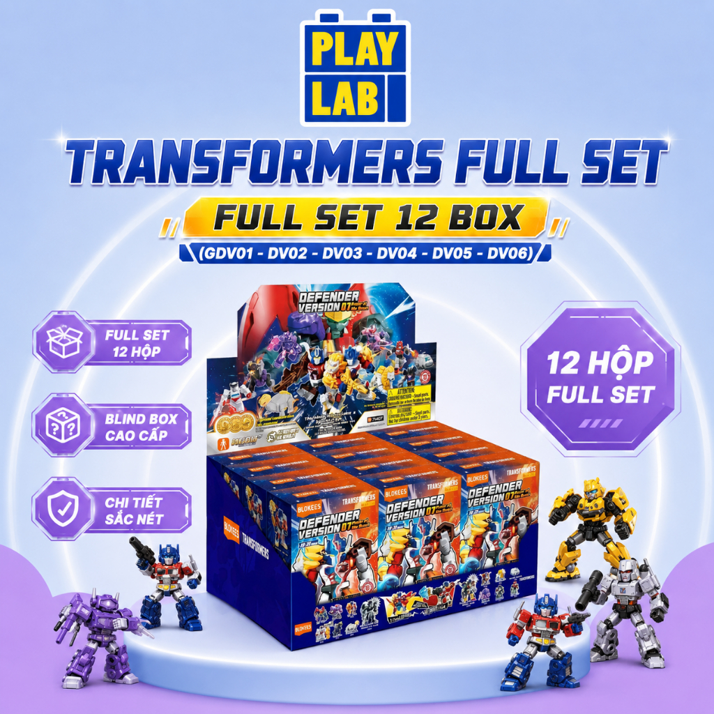 [NEW CÓ SẴN] Blokees Figures – Transformers FULL SET (Full Set 12 Box) (GDV01 - DV02 - DV03 - DV04 -
