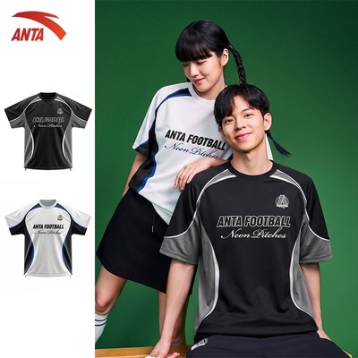 ANTA Áo Thun Bóng Đá Dành Cho Nam Và Nữ Áo Thun Thể thao Unisex form rộng rãi 1726B2102