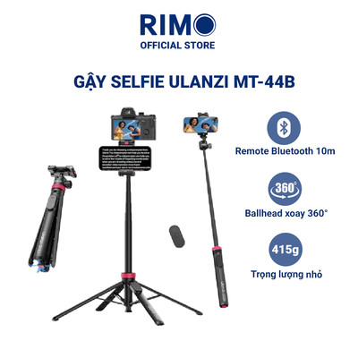 Chân Máy Tripod Ulanzi MT-44B Tripod Điện Thoại Livestream Vlog Cao 1.5m Xoay 360°