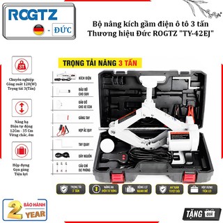 Bộ nâng kích gầm điện ô tô nhãn hiệu rogtz, 3 tấn, 12v - công suất 120w - ty-42ej - bảo hành 2 năm