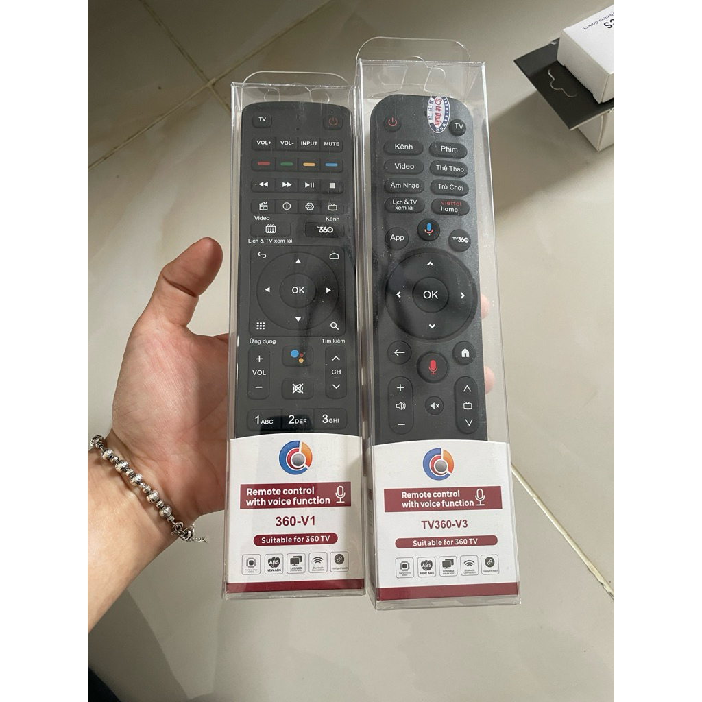 🔥Chính Hãng🔥Remote giọng Nói Blutooth Tv360 Mẫu Mới 2025 2 Mic Dùng Cho Các Mã Tv360 Fpt,Mytv...