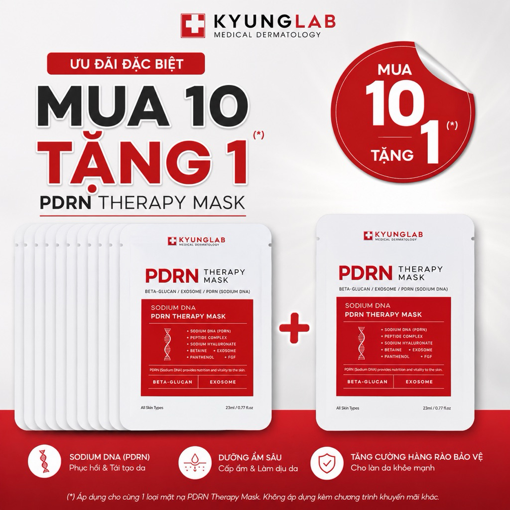 Mặt nạ dưỡng da PDRN Therapy Kyunglab, phục hồi và dưỡng ẩm cho da