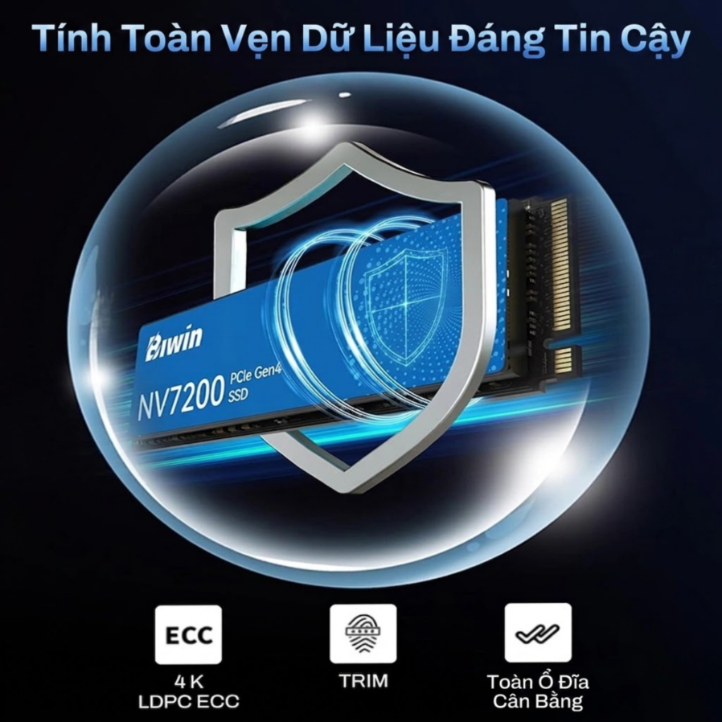 Ổ cứng SSD Biwin NV7200 1TB/2TB M.2 PCIe Gen4 x4 NVMe - Tốc độ đọc lên tới 7200 MB/s, Bảo hành 60 tháng chính hãng | BigBuy360 - bigbuy360.vn