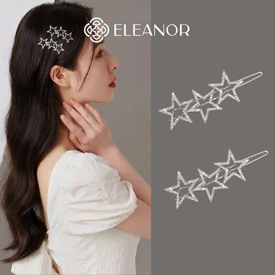 Set kẹp tóc nữ Eleanor Accessories hình ngôi sao đính đá phụ kiện tóc kẹp tóc mái 11902