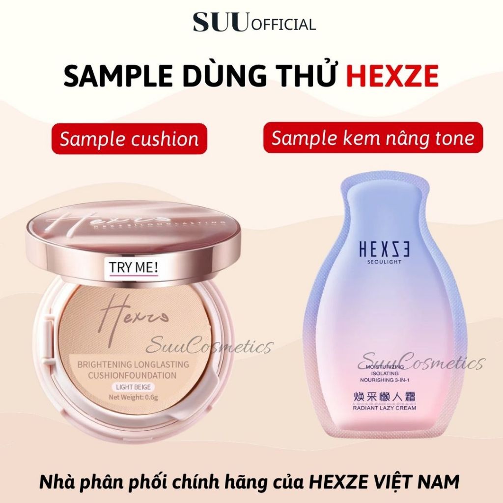 [QUÀ TẶNG] Gói Sample Cushion Kem Nâng Tone Dùng Thử HEXZE