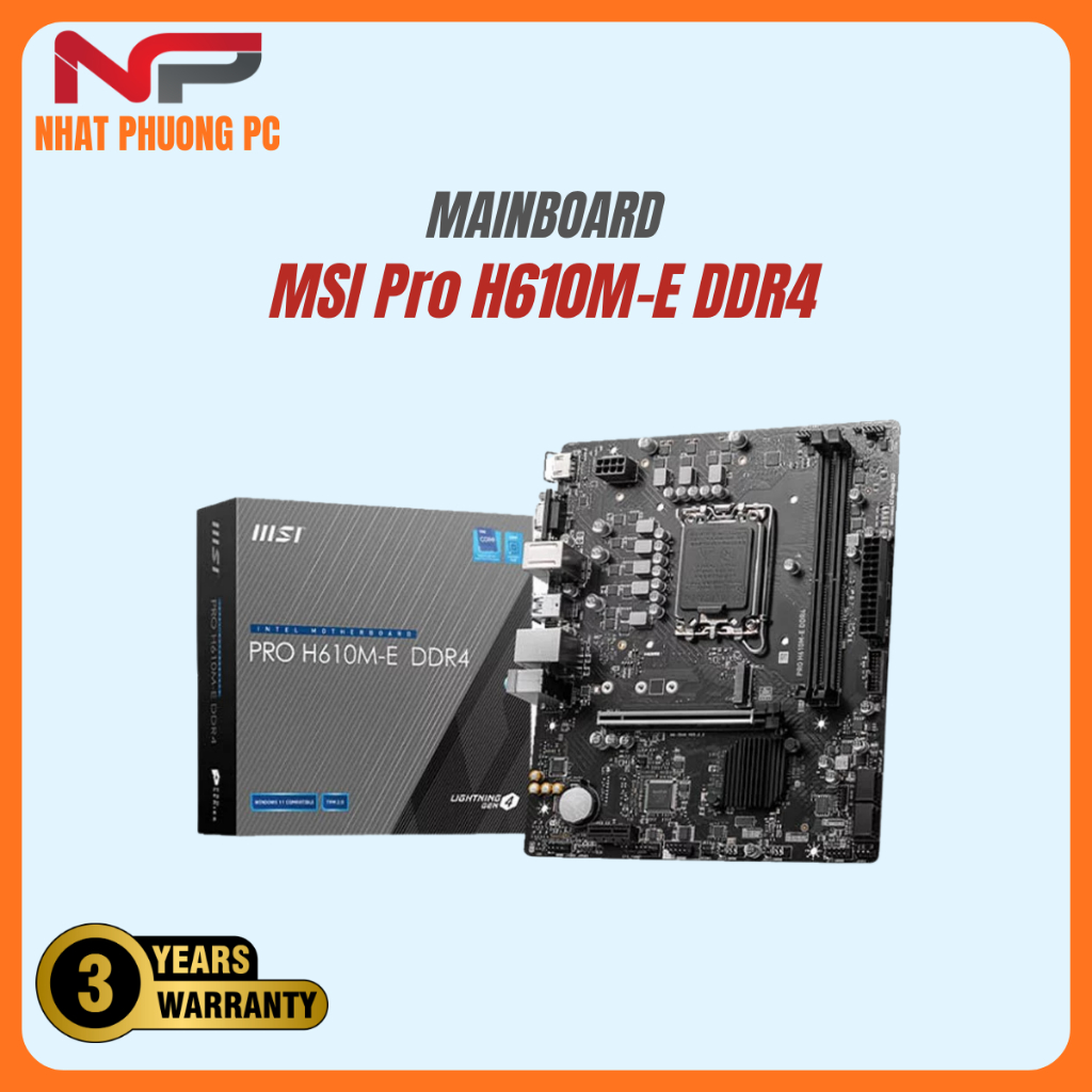 Mainboard MSI Pro H610M-E DDR4