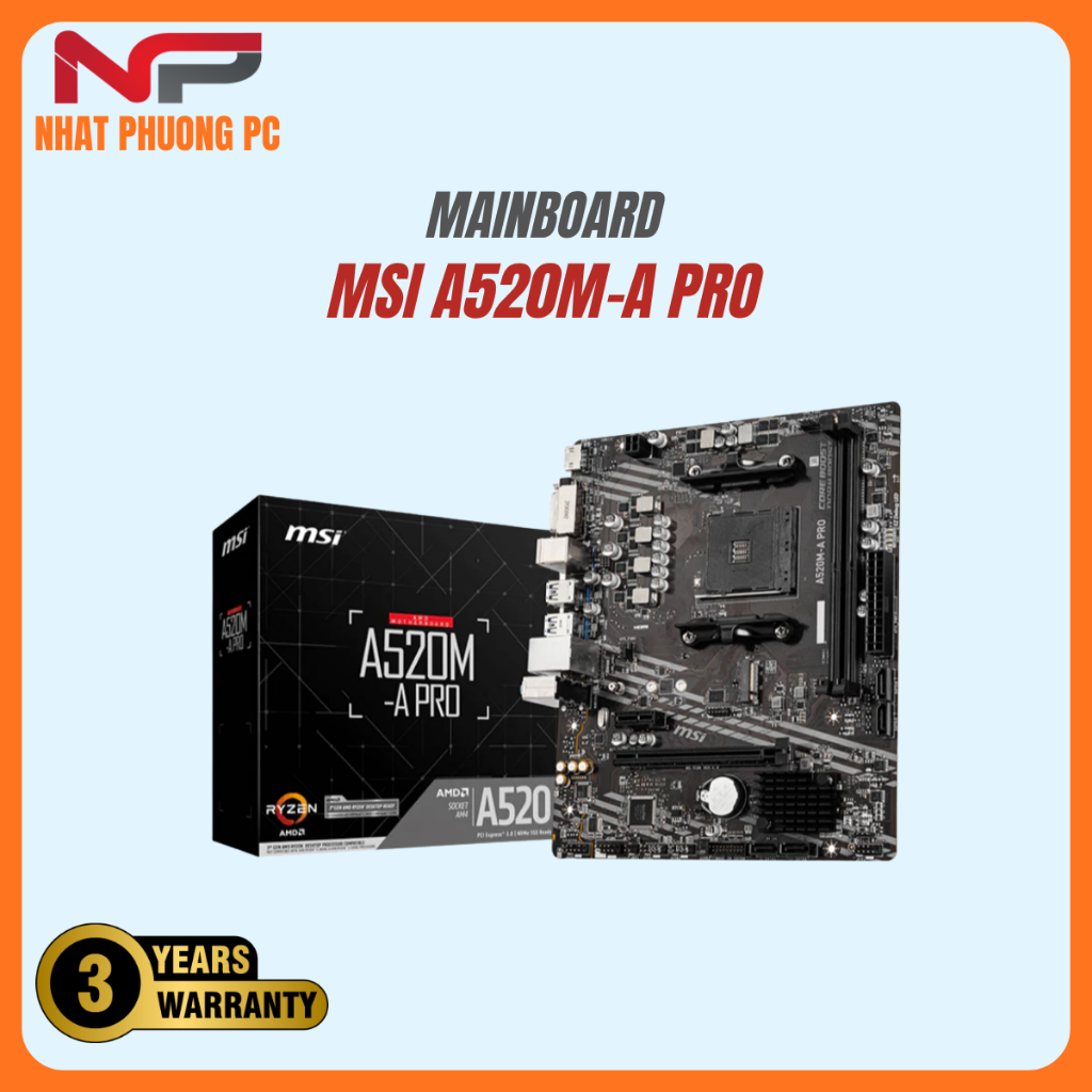 Mainboard MSI A520M-A PRO