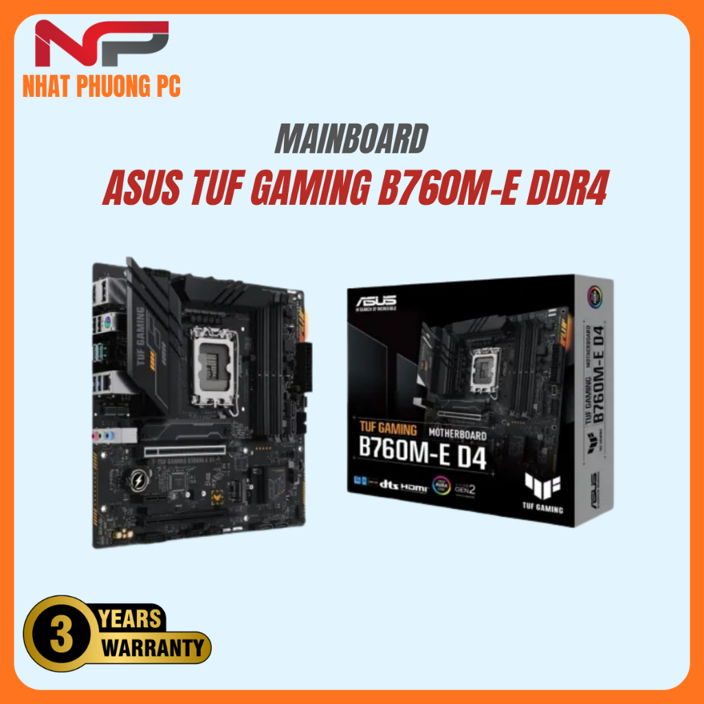 Mainboard ASUS TUF Gaming B760M-E D4 DDR4
