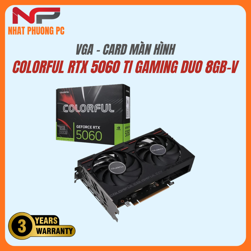 VGA COLORFUL GEFORCE RTX 5060 TI GAMING DUO 8GB-V