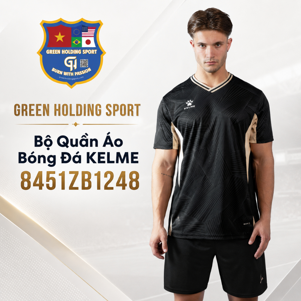 Bộ Quần Áo Bóng Đá KELME 8451ZB1248 Chính Hãng