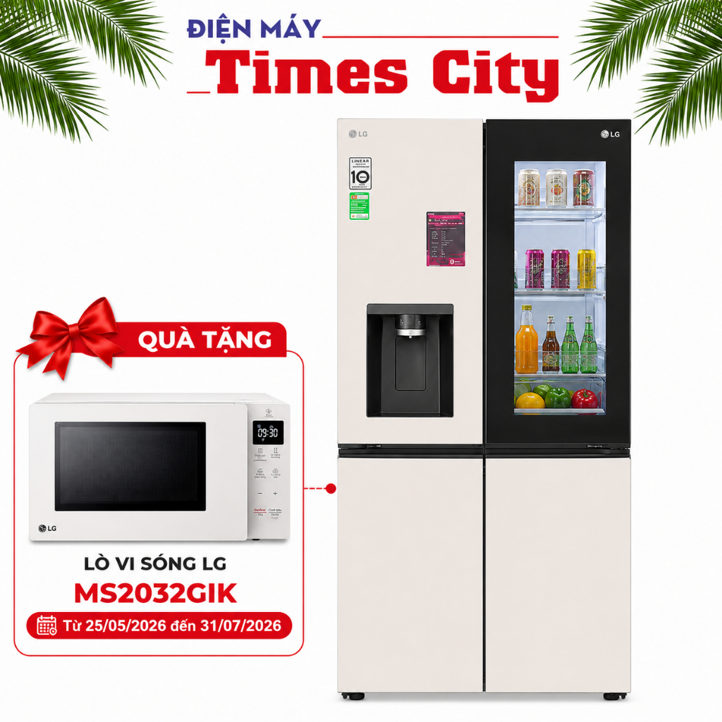 Tủ lạnh LG Inverter 635 lít Side By Side InstaView Door-in-Door GR-X257BG
