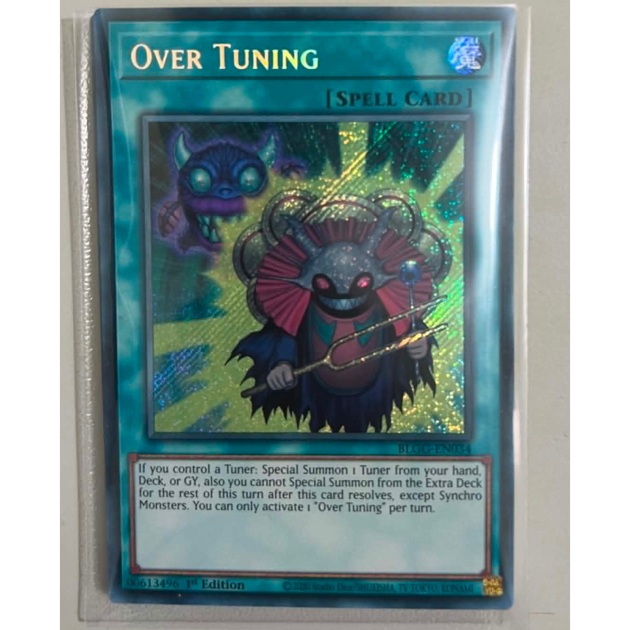 TGT Yugioh thẻ bài Yugioh chính hãng x1 card Over Tuning BLGG-en034 secret rare