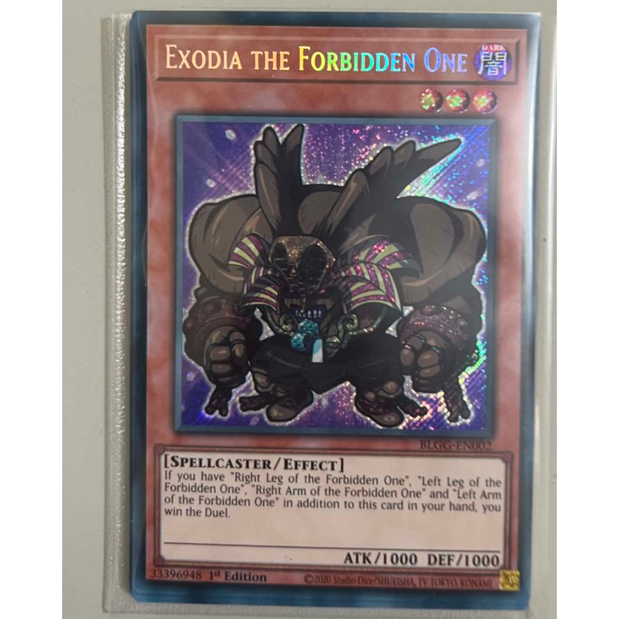 TGT Yugioh thẻ bài Yugioh chính hãng x1 card Exodia the Forbidden One BLGG-En002