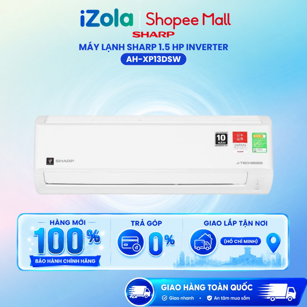 AH-XP13DSW - Máy lạnh Sharp Inverter 1.5 HP AH-XP13DSW - Hàng chính hãng