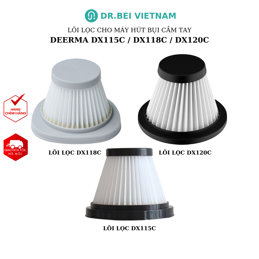 Lõi lọc Hepa cho máy hút bụi cầm tay Deerma DX115C Deerma DX118C Deerma DX120C