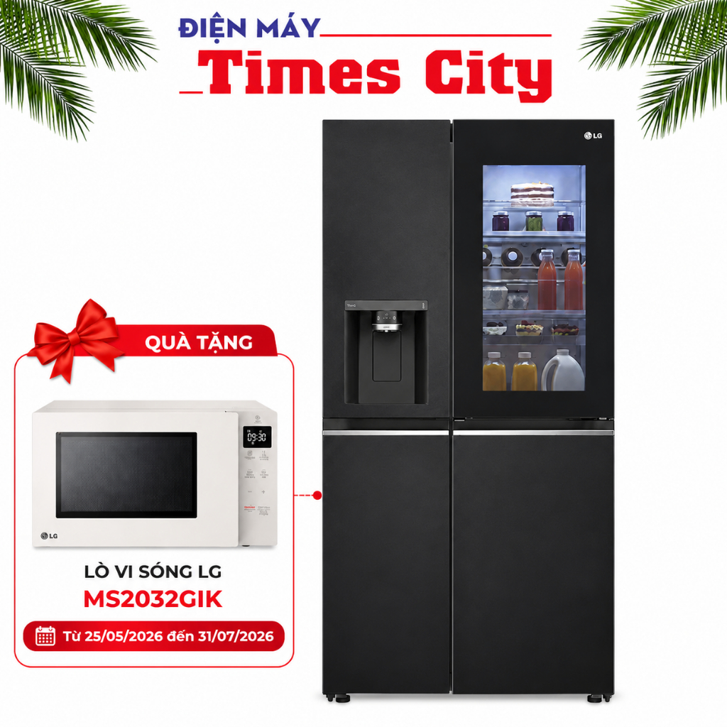 Tủ lạnh LG Inverter 635 Lít Side By Side InstaView Door-in-Door GR-X257BL