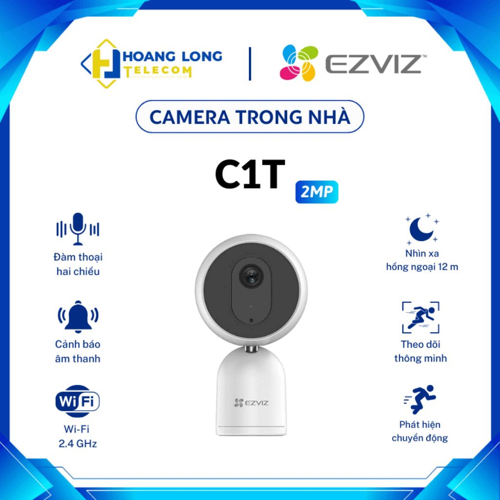 Camera wifi Ezviz C1T 2MP full HD (1080P) đàm thoại 2 chiều
