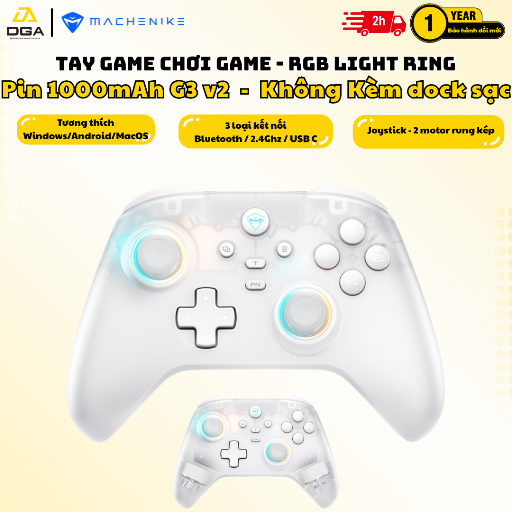 [Chính hãng - Ful Vat] Tay cầm chơi game không dây Machenike G3s Dual-Mode