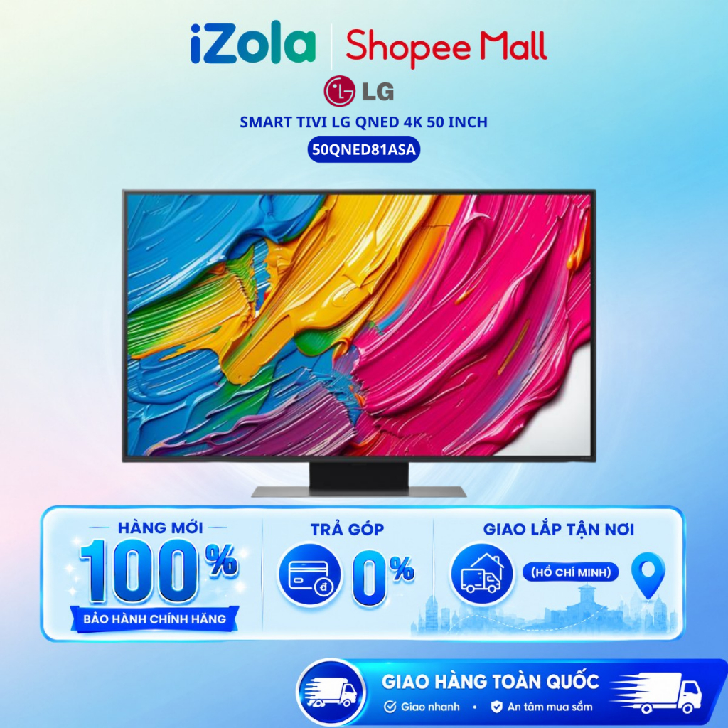 50QNED81ASA - Smart Tivi QNED LG AI 4K 50 inch 50QNED81ASA - Hàng chính hãng