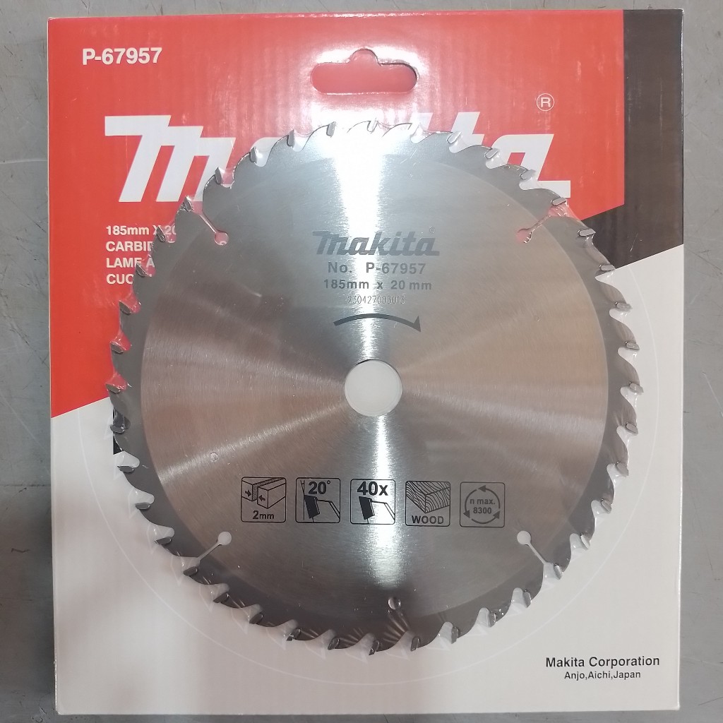 [A] Lưỡi cắt gỗ 180mm 40T MAKITA P-67957