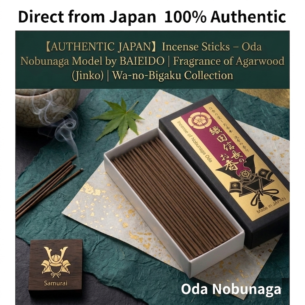 Nhang Trầm Hương Samurai Nhật Bản – Oda Nobunaga | Hương Jinko cao cấp từ BAIEIDO | Wa-no-Bigaku Col