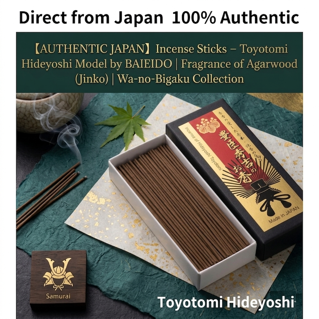 Nhang Trầm Hương Samurai Nhật Bản – Toyotomi Hideyoshi | Hương Jinko cao cấp BAIEIDO | Wa-no-Bigaku 