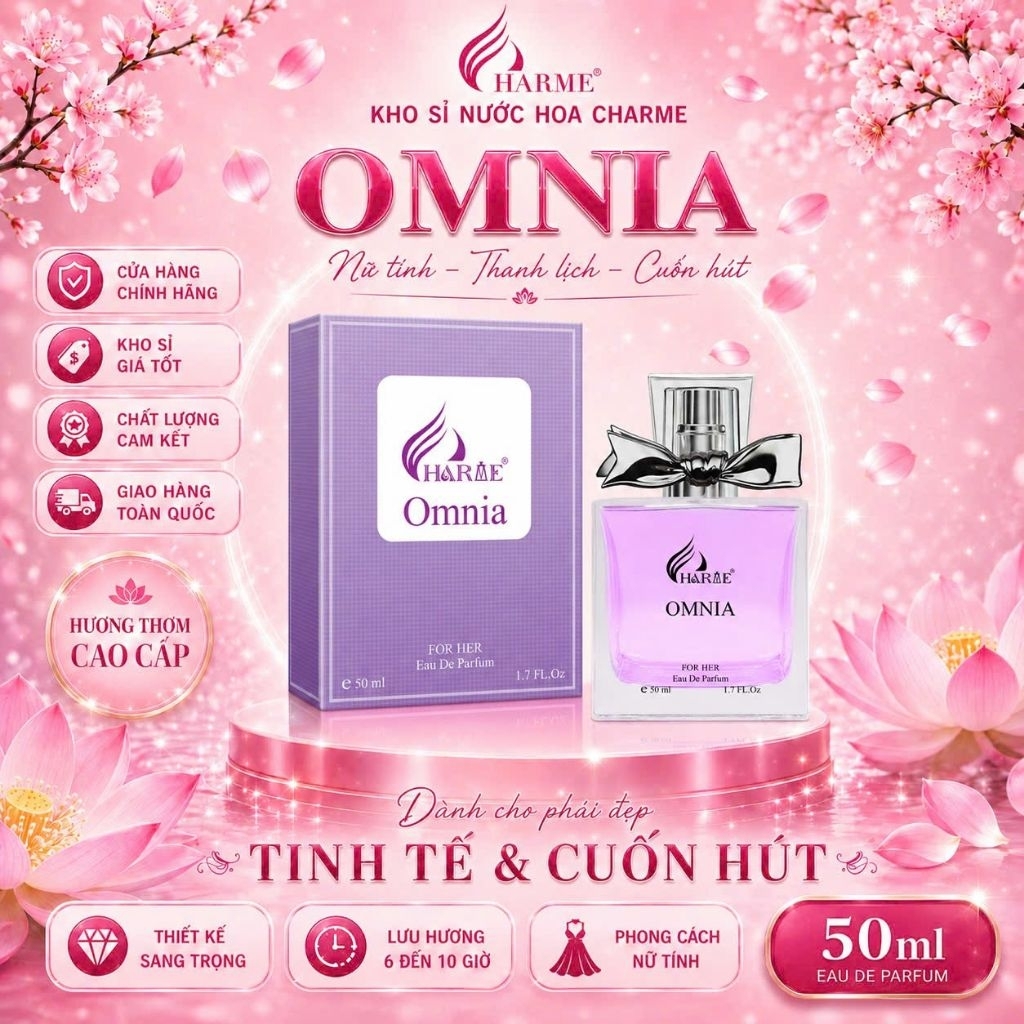 Nước Hoa Charme Omnia 50ml ngọt ngào tiểu thư