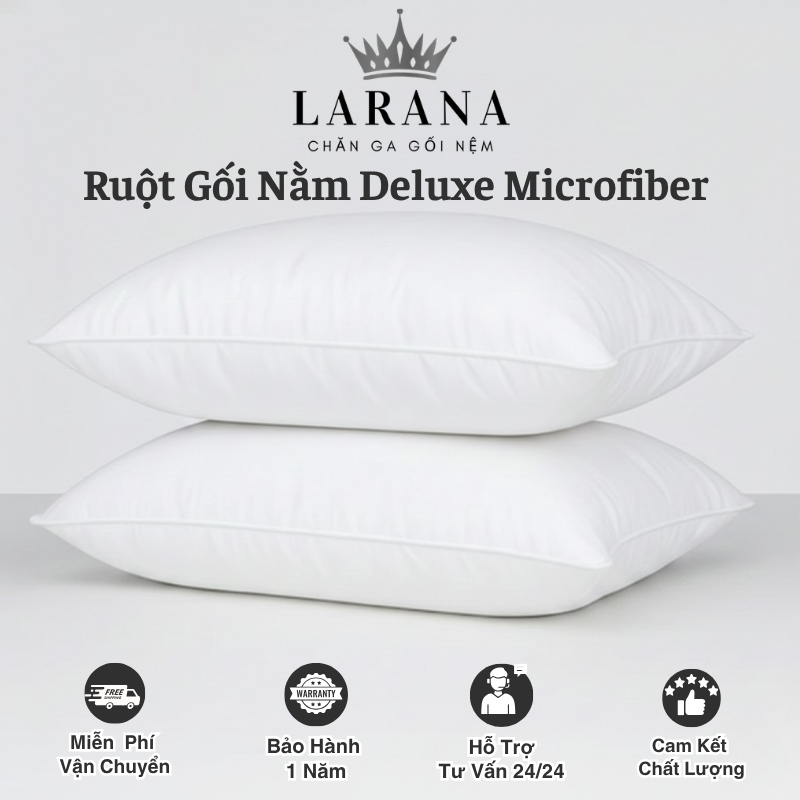 Ruột Gối Gòn Lông Vũ Microfiber 45x65,50x70,60x80,50x90 Êm Ái  Mềm Mại Chuyên Dùng Cho Khách Sạn Cao Cấp | BigBuy360 - bigbuy360.vn