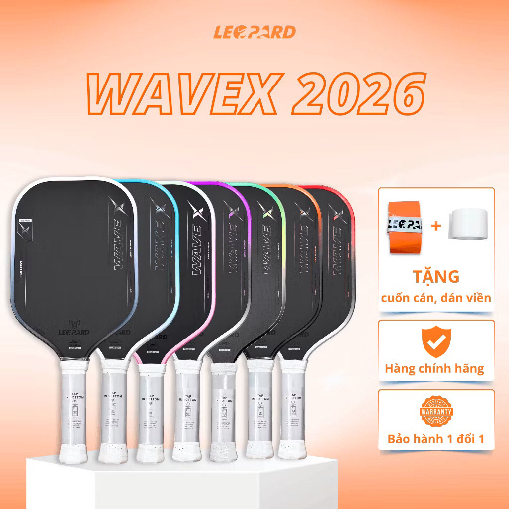 [XẢ KHO] Vợt Leopard Wave X 2026 Bản Cải Tiến Mới Nhất 16MM - Hàng chính hãng