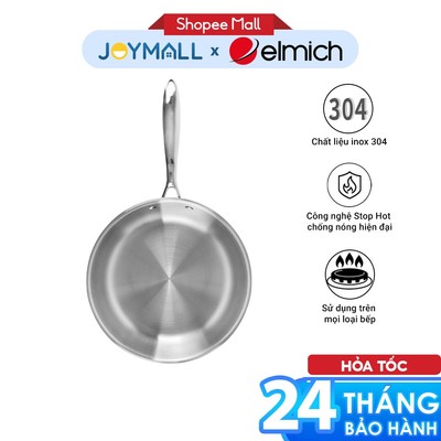 Chảo Inox 3 Lớp TrimaxElmich EL-3846 26cm, Hàng Chính Hãng, Bắt Nhiệt Tốt, Sử Dụng Mọi Bếp - JoyMall