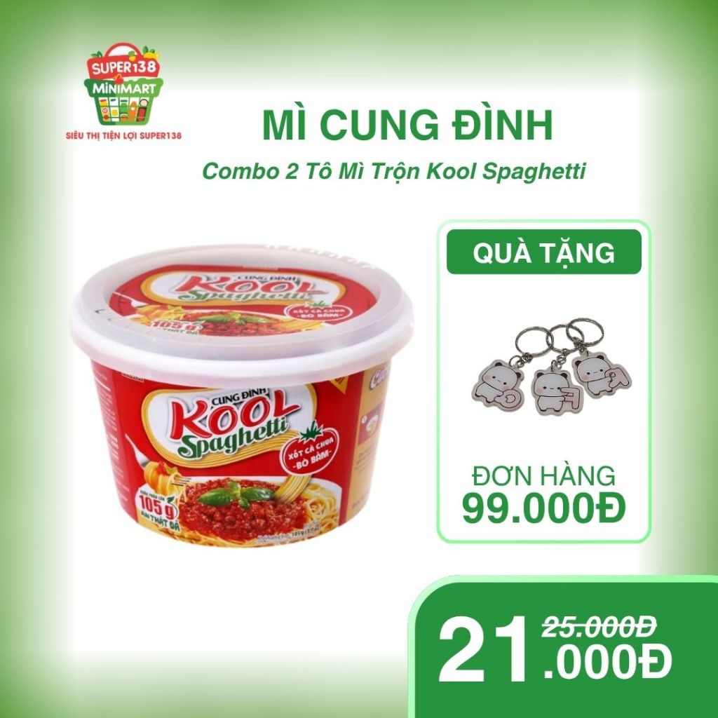 Combo 2 Tô Mì Cung Đình Kool Spaghetti