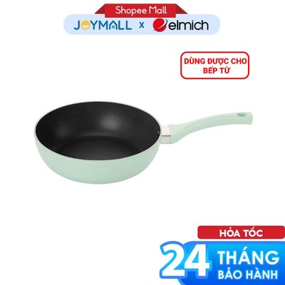 Chảo chống dính vân đá Elmich EL-4710OL 20-28cm, Hàng chính hãng, dùng mọi loại bếp - JoyMall