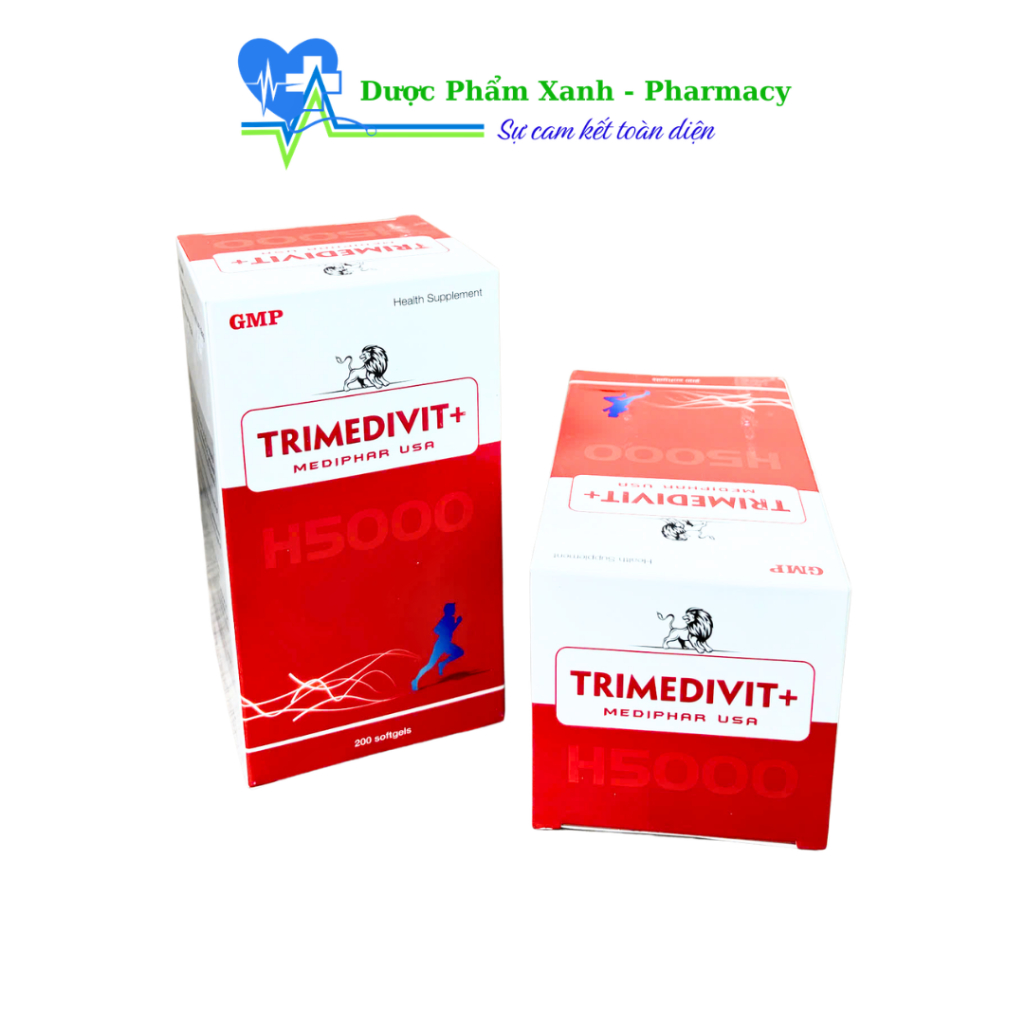 Viên Uống TRIMEDIVIT+ H5000 Hỗ Trợ Giảm Biểu Hiện Thiếu Vitamin B Hộp 200 Viên